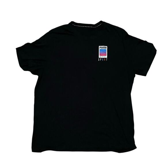 Black Puma Men’s T-Shirt Size 2XL - Picture 1 of 4